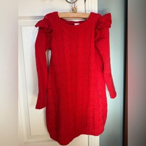 Carter's Vibrant Valentine Red Knit Dress for Kids